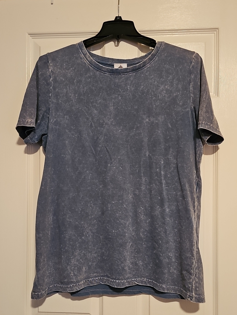 Mineral Wash Blue Crewneck T-Shirt size XL - Picture 3 of 7